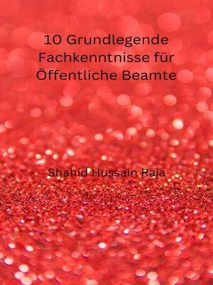 cover image of 10 Grundlegende Fachkenntnisse für Öffentliche Beamte